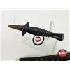 Image 6 : Dagger : Vintage : Third Pattern Fairbairn-Sykes Commando Knife (c/w Leather Sheath) (NOTE : Blade i