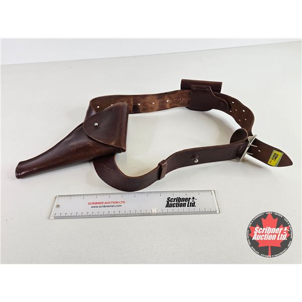 RCMP Sam Browne Belt  (Maker: J. F. Lortie Co. Ltd Montreal ) (Size 36)