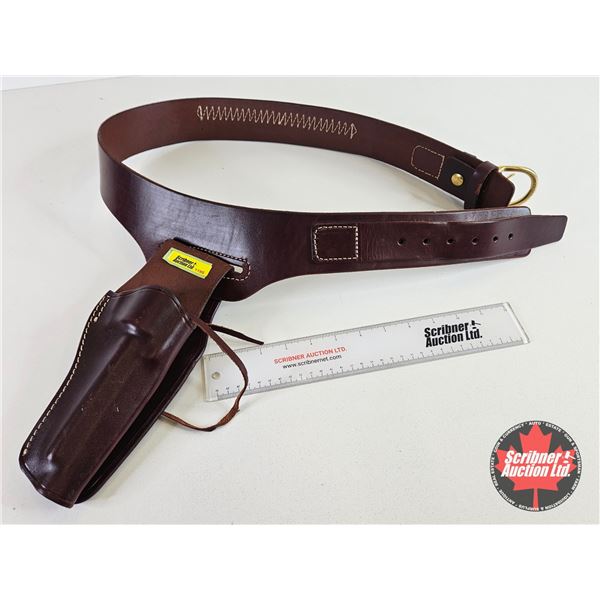 Western Style Gun Belt : (For 22 Revolver) Triple K : Wyoming Drop Loop Belt  (Model No. 110-L )