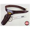 Image 1 : Western Style Gun Belt : (For 22 Revolver) Triple K : Wyoming Drop Loop Belt  (Model No. 110-L )
