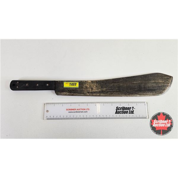 British Military Machete  (Maker: S&J Kitchin Ltd. Sheffield) c. 1945 (Features Broad Arrow) (Total 