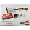 Image 1 : Commemorative Tin Box Set : Dale Earnhardt Jr. Folding Knife and Lighter