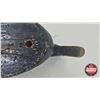 Image 9 : Wooden Duck Decoy (Consignor Tag - Black Hen Decoy c. 1930's) (Measure : 5"H x 5-1/2"W x 14"L)