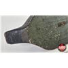 Image 10 : Wooden Duck Decoy (Consignor Tag - Blue Bill Working Decoy Glass Eyes c. 1940's) (Measures : 5-1/2"H