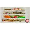 Image 1 : Variety of Crank Bait Lures (11) c/w Plastic Box (Box Measures : 1-3/4"H x 11"W x 7-1/4"D)