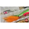 Image 6 : Variety of Crank Bait Lures (11) c/w Plastic Box (Box Measures : 1-3/4"H x 11"W x 7-1/4"D)