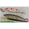 Image 8 : Variety of Crank Bait Lures (11) c/w Plastic Box (Box Measures : 1-3/4"H x 11"W x 7-1/4"D)