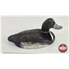 Image 2 : Wooden Duck Decoy (Consignor Tag - Blue Bill Hen Working Decoy Stamped FC 1951) (Measures : 6-1/2"H 
