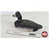Image 4 : Wooden Duck Decoy (Consignor Tag - Blue Bill Hen Working Decoy Stamped FC 1951) (Measures : 6-1/2"H 