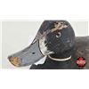 Image 6 : Wooden Duck Decoy (Consignor Tag - Blue Bill Hen Working Decoy Stamped FC 1951) (Measures : 6-1/2"H 