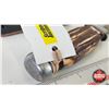 Image 4 : Knife w/Leather Sheath (Consignor Tag - Monarch Original Bowie Japan 2171) (Total Length of Knife : 