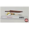 Image 1 : Knife w/Leather Sheath  (Consignor Tag - J. Marttiini Filleting Knife Finland) (Total Length of Knif