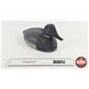 Image 1 : Wooden Duck Decoy (Consignor Tag - Vintage Working 1930's Bill Drake : Stamped AL : Nail Eyes) (Meas