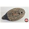Image 9 : Wooden Duck Decoy (Consignor Tag - Vintage Working 1930's Bill Drake : Stamped AL : Nail Eyes) (Meas