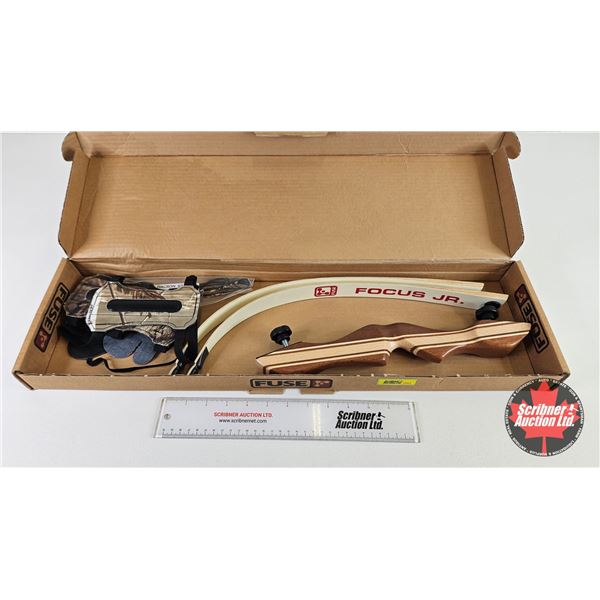 Recurve Bow : Focus JR 48" (20 lb) (Right Hand) c/w Arm protectors & Original Box)