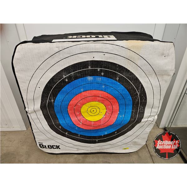 Archery Target : The Block : Double-Sided (Measures : 33"H x 33"W x 13-1/2"D)