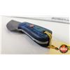 Image 8 : Damascus Mini Skinner : Blue Laminate & Mosaic Pin w/Leather Sheath (Total Length of Knife : 5"L)