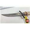 Image 2 : Knife w/Leather Sheath (Consignor Tag - Frost's Sweden Laminated Steel) (Total Length of Knife : 8"L