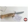 Image 4 : Knife w/Leather Sheath (Consignor Tag - Frost's Sweden Laminated Steel) (Total Length of Knife : 8"L