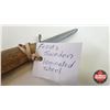 Image 6 : Knife w/Leather Sheath (Consignor Tag - Frost's Sweden Laminated Steel) (Total Length of Knife : 8"L