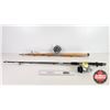 Image 1 : Fishing Rod & Reels (2) : - Vintage Daiwa Spinning Reel w/7ft Rod - Vintage Daiwa 175 Reel w/Columbi