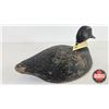 Image 3 : Wooden Duck Decoy (Consignor Tag: Working Blue Bill Drake : 1930's) (Measures : 6"H x 6-1/4"W x 12-3
