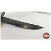 Image 2 : Knife w/Leather Sheath (Consignor Tag - Frosts Mora Knife Sweden) (Total Length of Knife : 9-1/2"L)