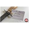 Image 8 : Knife w/Leather Sheath (Consignor Tag - Frosts Mora Knife Sweden) (Total Length of Knife : 9-1/2"L)