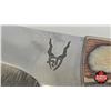Image 3 : Knife w/Leather Sheath (Consignor Tag - Stainless Skinner Wood Grain Laminate) (Total Length of Knif