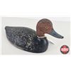 Image 5 : Wooden Duck Decoy : Working Red Head Drake Hollow Body (c. 1920) (Measures : 6"H x 6"W x 14-1/2"D)