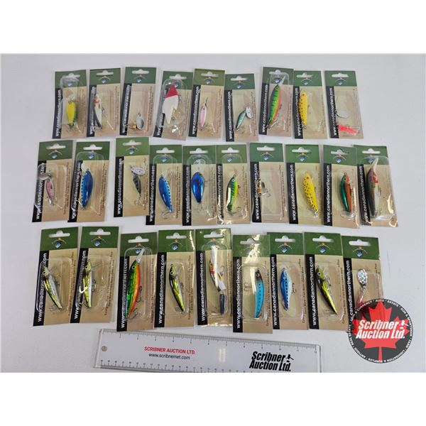 Variety of Fishing Lures : Canadian Northern : (28) (New In Packages)