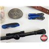 Image 5 : Hunting Combo:  - Speck Call - Rifle Sling - Weaver Scope - 22LR Magazine - 32-20 WIN Brass (20) - B