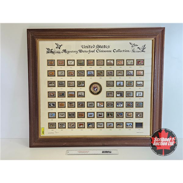 "United States Migratory Waterfowl Cloisonne Collection" : Framed & Matted : Limited Edition 122/250