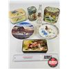 Image 1 : Collection of Collector Plates, Tins & Mini Oil Lamp (Bird Theme)