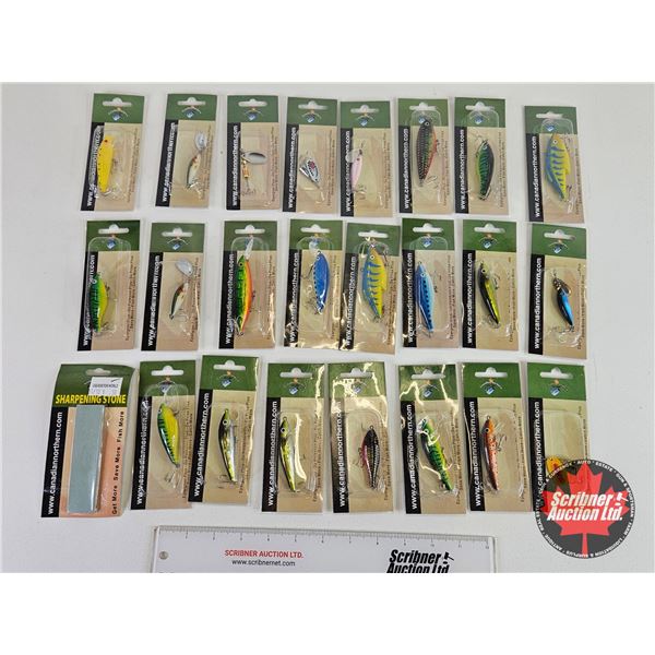 Variety of Fishing Lures : Canadian Northern : (24) (New In Packages)