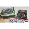Image 3 : Vintage Wooden CIL Ammo Box : w/ Gun Socks (2): - Survival, Cowboy & Tractor Books (9) (Box Measures