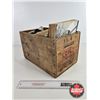 Image 6 : Vintage Wooden CIL Ammo Box : w/ Gun Socks (2): - Survival, Cowboy & Tractor Books (9) (Box Measures