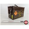 Image 2 : Military Metal Ammo Box (Measures : 7-1/2"H x 6"W x 12"D)