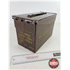 Image 6 : Military Metal Ammo Box (Measures : 7-1/2"H x 6"W x 12"D)