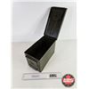 Image 2 : Military Metal Ammo Box (Measures : 7"H x 6"W x 12"D)