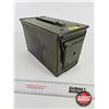 Image 4 : Military Metal Ammo Box (Measures : 7"H x 6"W x 12"D)