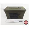 Image 5 : Military Metal Ammo Box (Measures : 7"H x 6"W x 12"D)