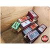 Image 6 : Vintage CIL Wooden Ammo Box : w/ Vintage Gun Power Tins (Empty) & Plastic Ammo Containers (Empty) & 