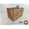 Image 4 : Vintage CIL Wooden Ammo Box w/Vintage Ammo Tins (Empty) (18) (Box Size 9"H x 14"W X 9-1/2"D)