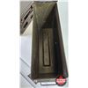 Image 7 : Military Metal Ammo Boxes (3) :  (Largest Measures : 4"H x 14-1/4"W x 9-1/2"D)