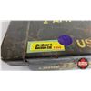 Image 8 : Military Metal Ammo Boxes (3) :  (Largest Measures : 4"H x 14-1/4"W x 9-1/2"D)