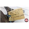 Image 15 : Wooden Duck Decoy  (Consignor Tag : Working Blue Bill Hen : Signed R. Humphrey : 1950) (Measures : 7
