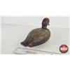 Image 4 : Wooden Duck Decoy  (Consignor Tag : Working Blue Bill Hen : Signed R. Humphrey : 1950) (Measures : 7