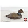 Image 5 : Wooden Duck Decoy  (Consignor Tag : Working Blue Bill Hen : Signed R. Humphrey : 1950) (Measures : 7