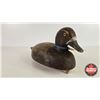 Image 7 : Wooden Duck Decoy  (Consignor Tag : Working Blue Bill Hen : Signed R. Humphrey : 1950) (Measures : 7